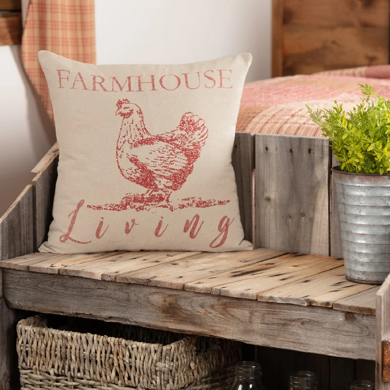 Cooling Pillows for Hot SleepersSawyer Mill Red Farmhouse Living Pillow 18x18 VHC Brands