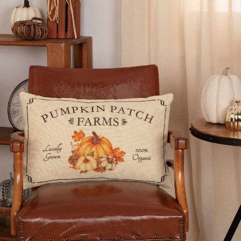 Lumbar Support Pillows for Car SeatsFall on the Farm Pumpkin Patch Pillow 14x22 VHC Brands