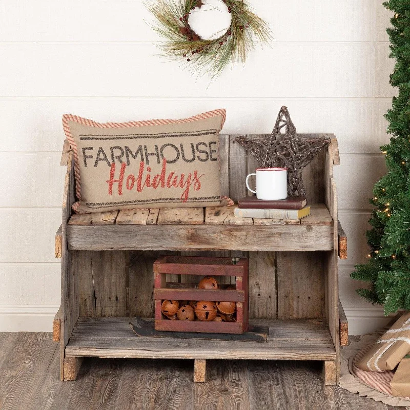 Velvet Pillows for a Touch of EleganceSawyer Mill Farmhouse Holidays Pillow 14"x22"