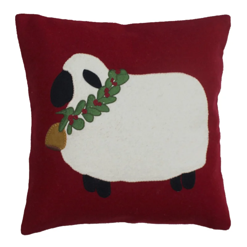 Firm Pillows for Side SleepersC Christmas Sheep Wool Felt Pillow 14 In PL784202