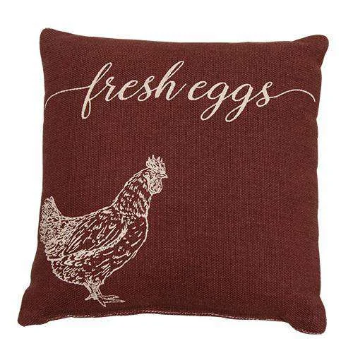 Square Pillows for Modern Home DecorFresh Eggs Pillow - 10"