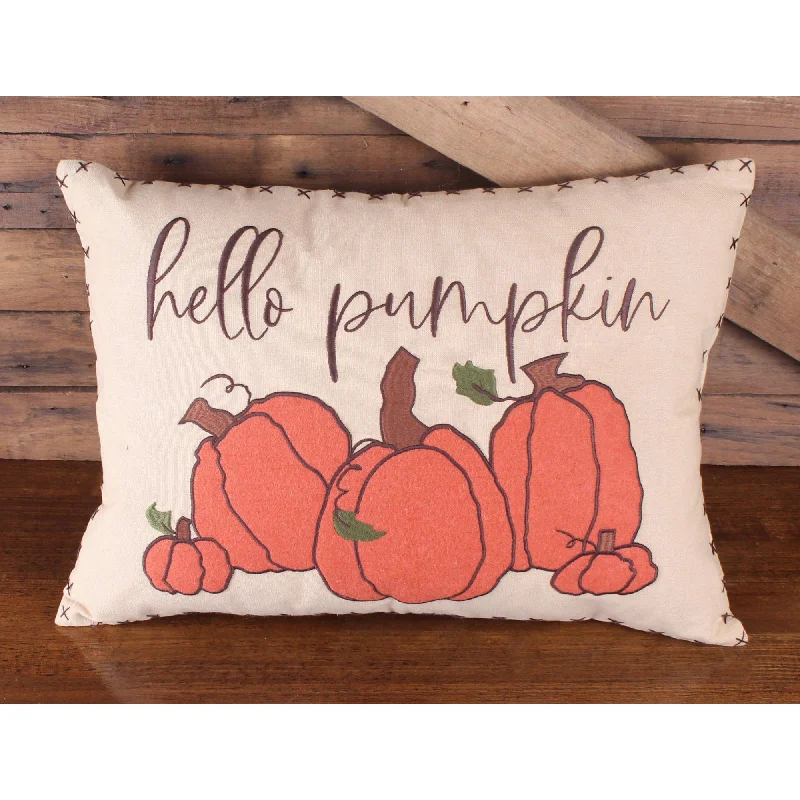 Feather Pillows for a Luxurious SleepF hello pumpkin pillow 14 Inx20 In PL376024