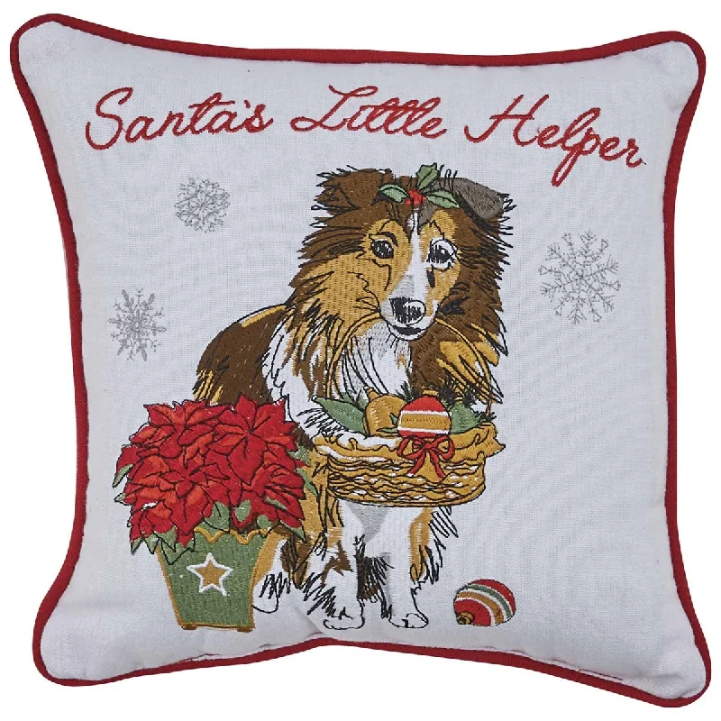 Cooling Pillows for Hot SleepersHoliday Kisses Collie 10" Pillow Park Designs