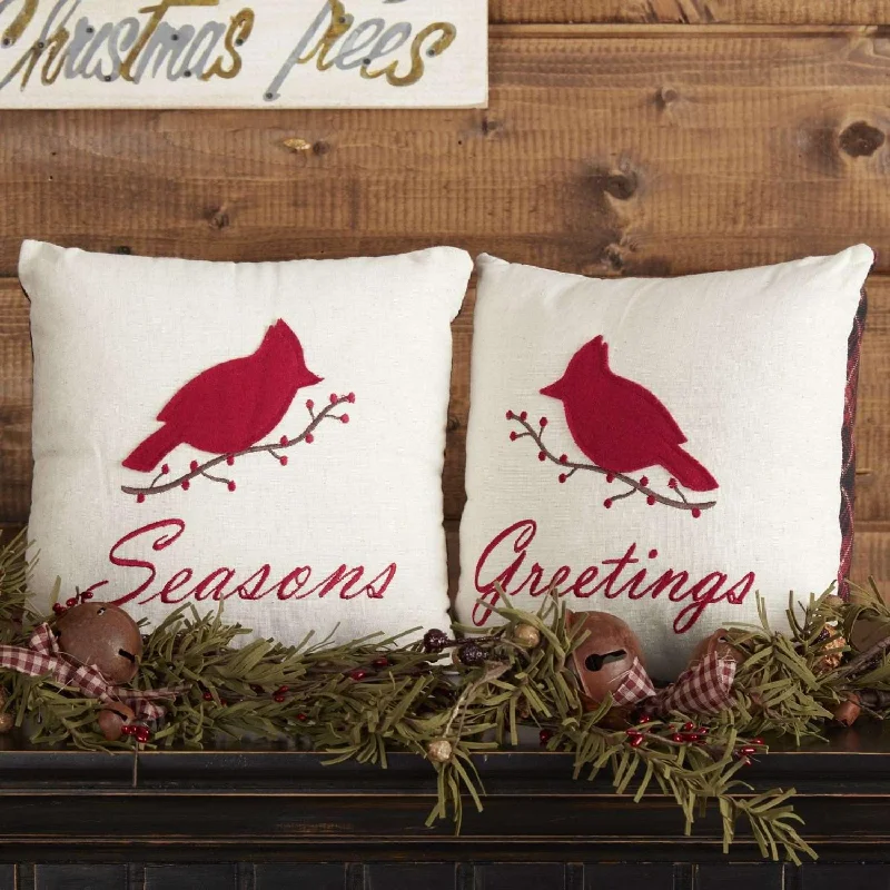 Feather Pillows for a Luxurious SleepSeasons Greetings Pillow Set of 2 10x10