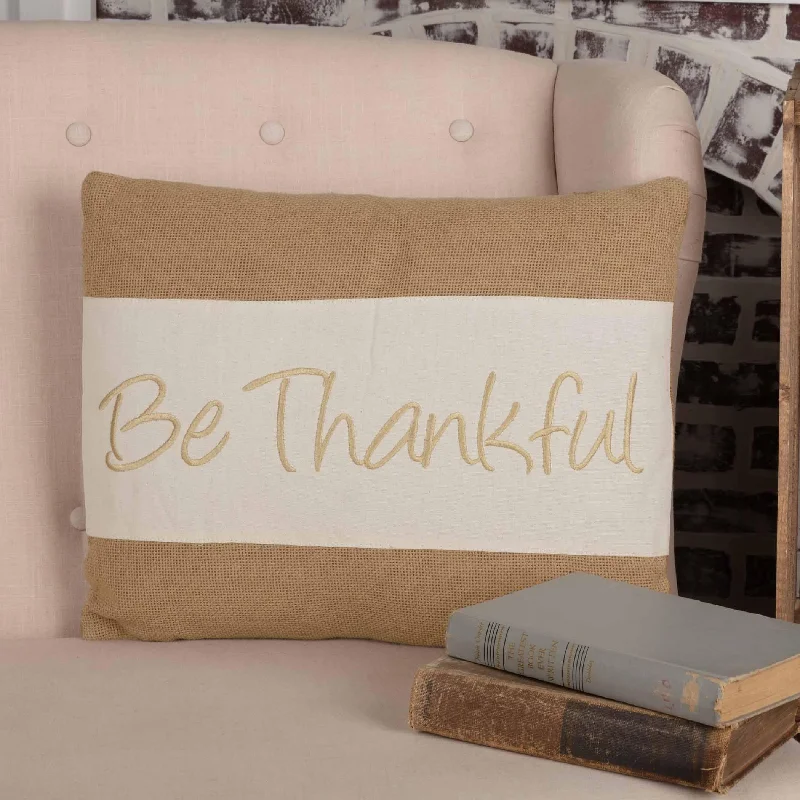 Feather Pillows for a Luxurious SleepBe Thankful Pillow 14x18