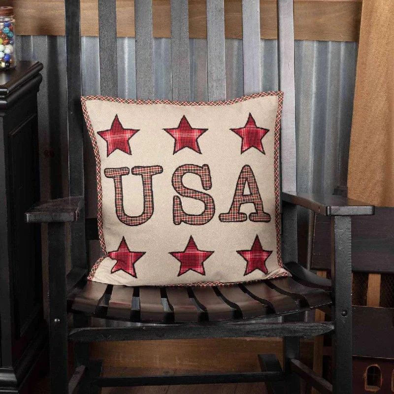 Memory Foam Pillows for Neck SupportLiberty Stars USA Applique Pillow 18x18 VHC Brands