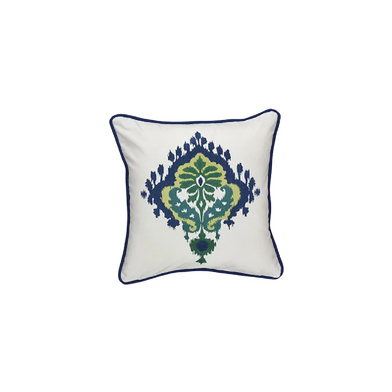 Velvet Pillows for a Touch of EleganceMajolica Embroidered 18" Pillow Cover" Set of 4  Park Designs