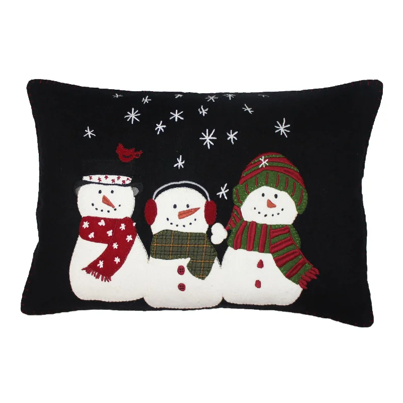 Square Pillows for Modern Home DecorC Snow Friends Pillow 14 Inx20 In PL770024