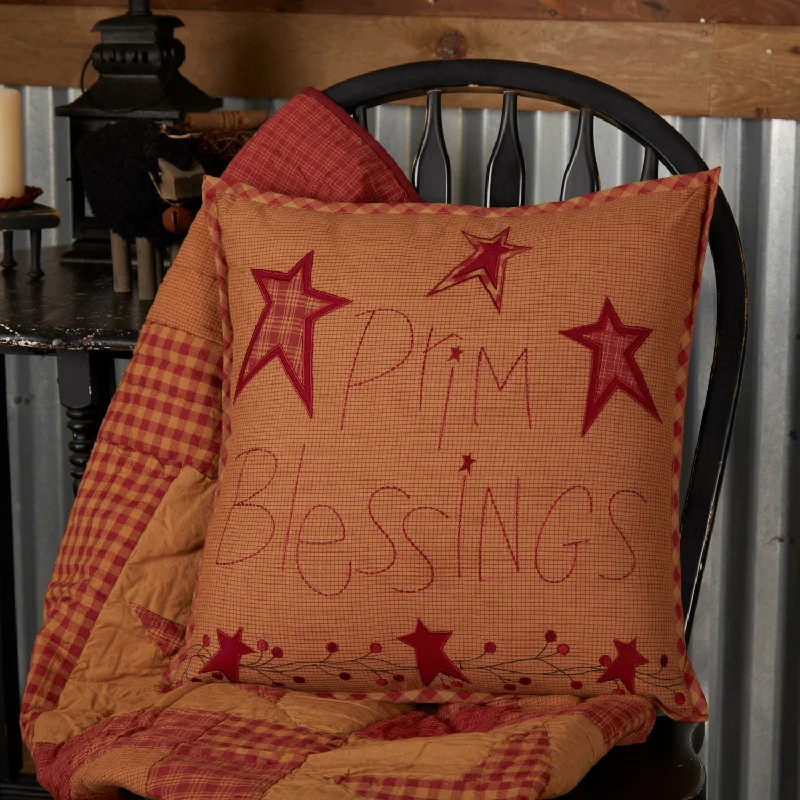 Plush Pillows for a Cozy BedNinepatch Star Prim Blessings Pillow 18x18VHC Brands