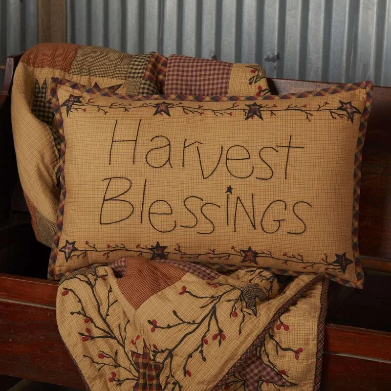 Silk Pillows for Smooth Skin and HairHeritage Farms Harvest Blessings Pillow 14x22 VHC Brands