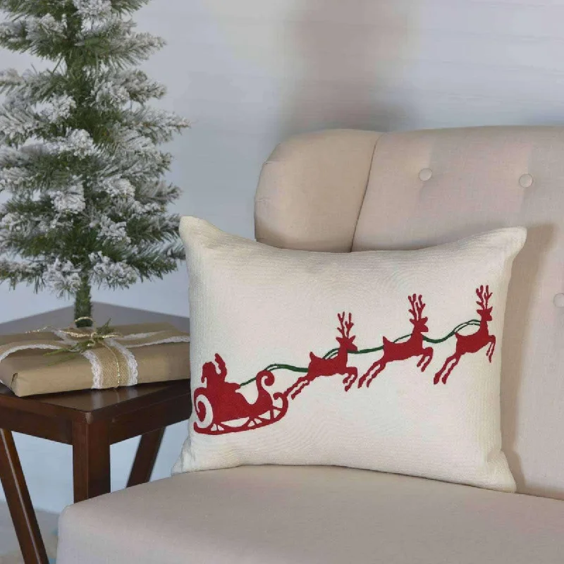 Adjustable Pillows for Customized ComfortSanta Sleigh Pillow 14x18