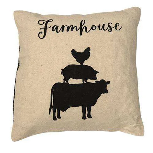 Velvet Pillows for a Touch of EleganceStacked Farmhouse Animals Pillow, 10x10