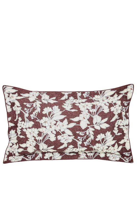 Duvet covers to pair with down comforters for maximum warmthBedeck Aris Print Oxford Pillowcase, Mulberry