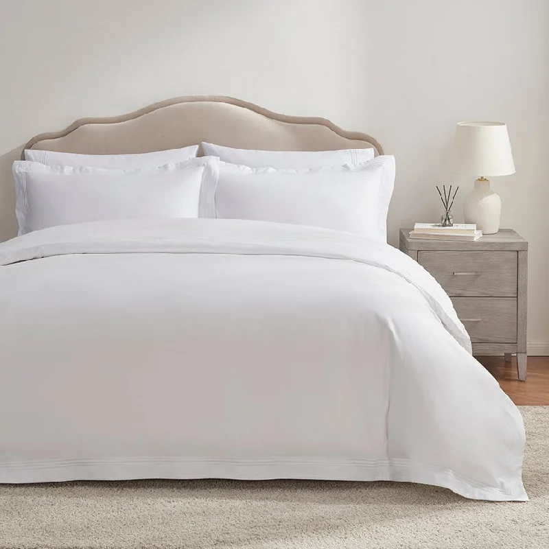 Microfiber duvet covers that are affordable and easy to care forBloomsbury 1000 Thread Count Duvet Cover - White