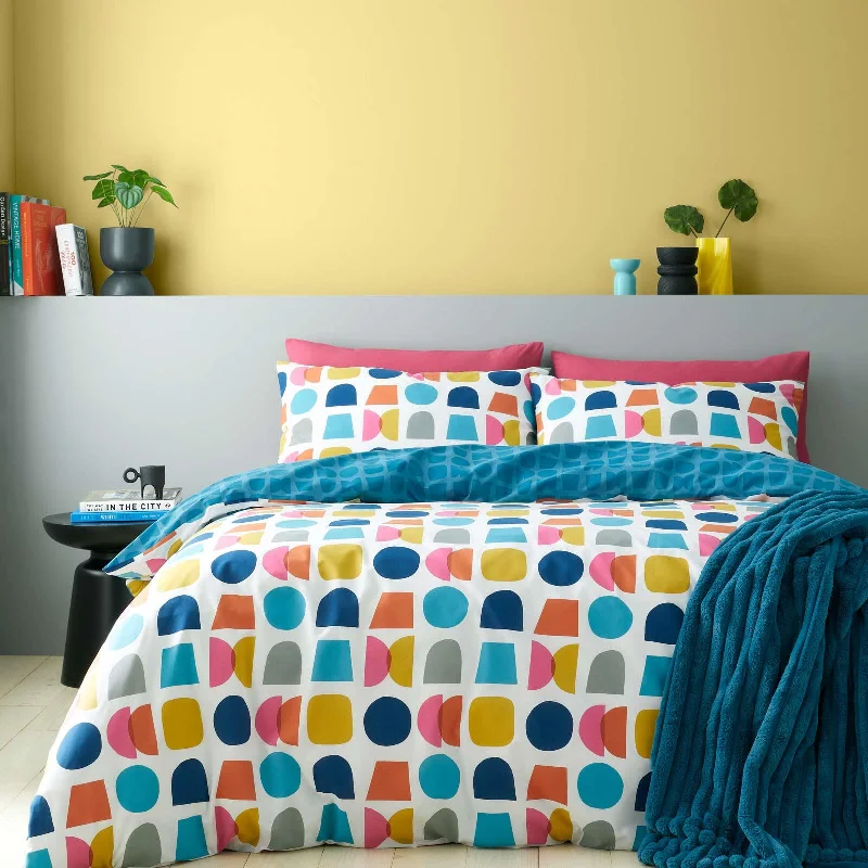 Mid - priced duvet covers with a good balance of quality and costConnect Geo Duvet Cover Set