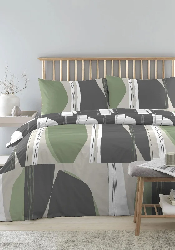 Oversized duvet covers that drape beautifully over the sides of the bed for a luxurious lookDreams & Drapes Drift Forward Torne Single Duvet Set, Khaki