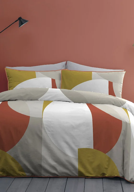 Custom - sized duvet covers to fit unique or non - standard bed framesAppletree Finn Double Duvet Cover Set, Spice