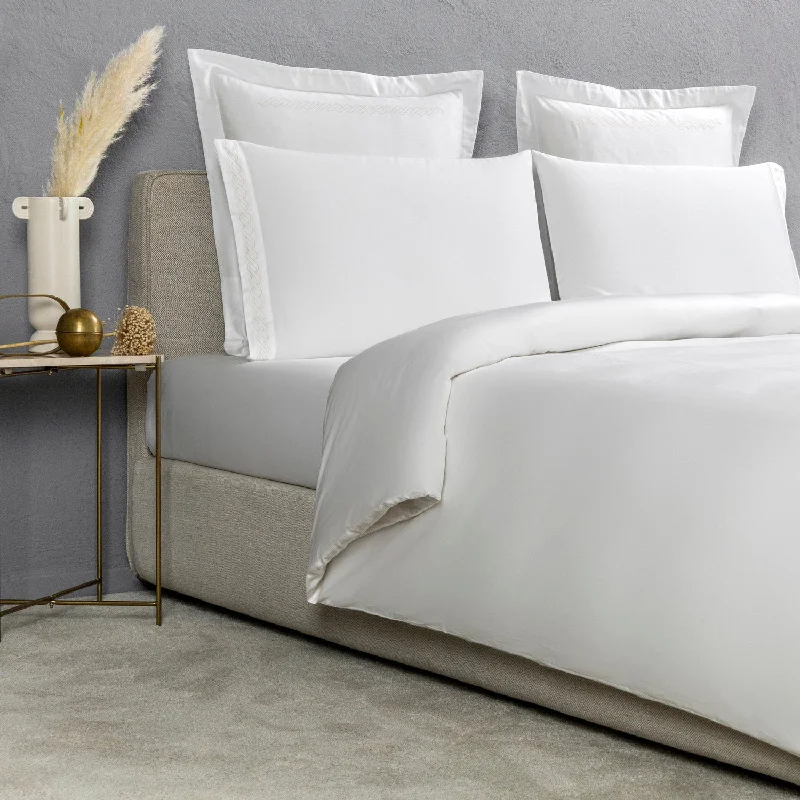 Machine - washable duvet covers for hassle - free cleaningFrette Taormina Embroidered Duvet Cover