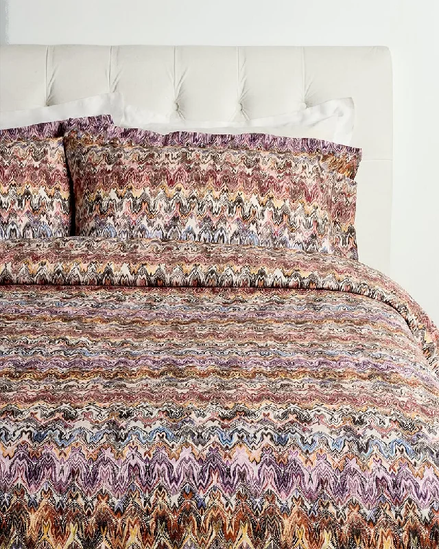 Twin XL duvet covers designed for extra - long twin beds, often used in college dormsMissoni Home Bella Duvet Cover Set