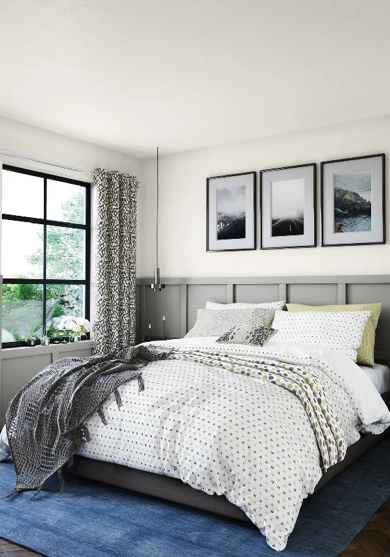 Abstract - designed duvet covers to add an artistic flair to the bedroomModa by Helena Springfield Woven Dash Duvet Cover & Pillowcase Set, Charcoal