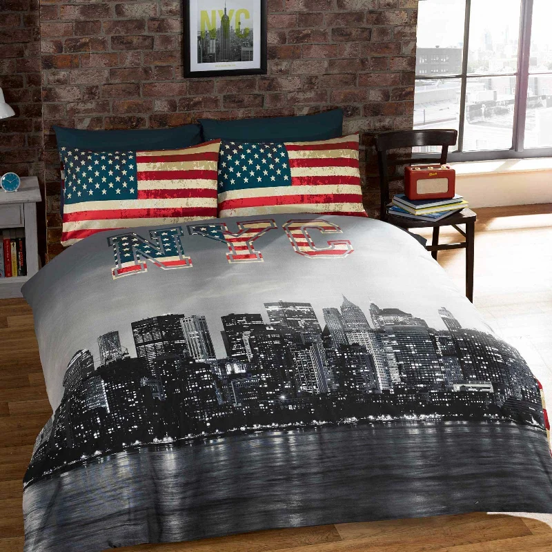 Duvet covers suitable for use with synthetic - filled comfortersNYC Duvet Cover Set