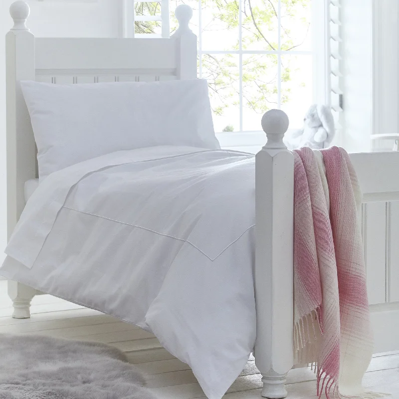 Machine - washable duvet covers for hassle - free cleaningSeville Organic 600TC Sateen Nursery Duvet Cover