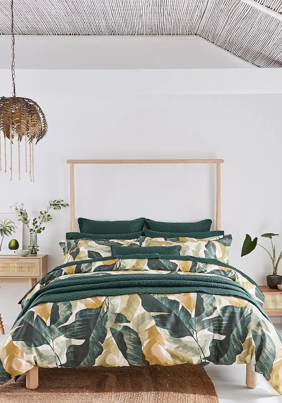 Discounted duvet covers during holiday sales like Christmas, Black Friday, and Cyber MondayTed Baker Urban Forager King Duvet Cover, Basil