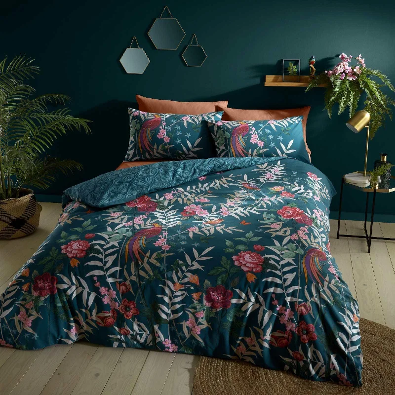 Affordable duvet covers for those on a tight budgetTropical Floral Birds Duvet Cover Set