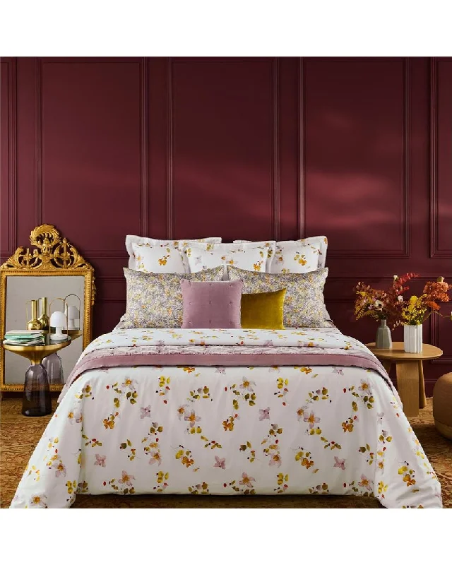 Duvet covers to pair with down comforters for maximum warmthYves Delorme 300 Thread Count Eclats Duvet Cover