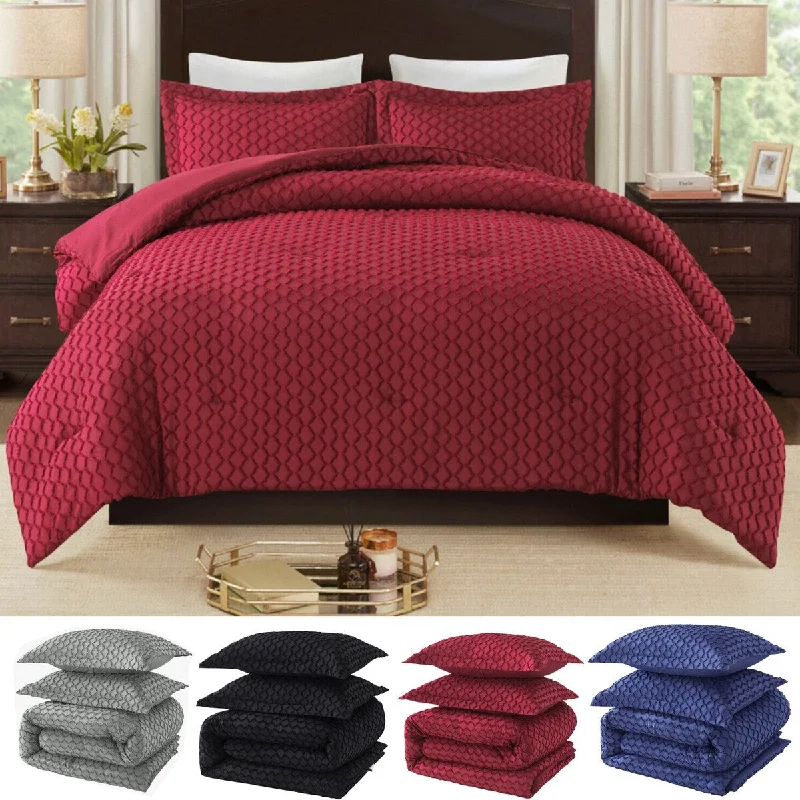 Silk - filled comforters for a luxurious and smooth touchAll Season Bedding Tufted Boho Comforter Set