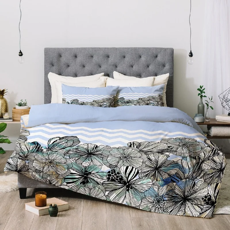 Synthetic - filled comforters like polyester for affordability and hypoallergenic propertiesCayenablanca Chevron Flowers Comforter Set -Twin XL