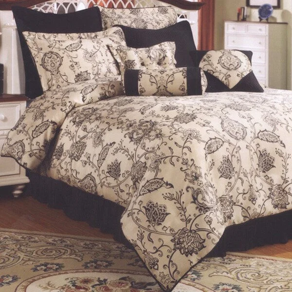 Goose down comforters known for their superior quality and insulationCorine 8-piece Comforter Set