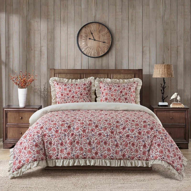 Queen - size comforters for standard queen - sized mattressesCountry Living Harper Jacobean Comforter Set