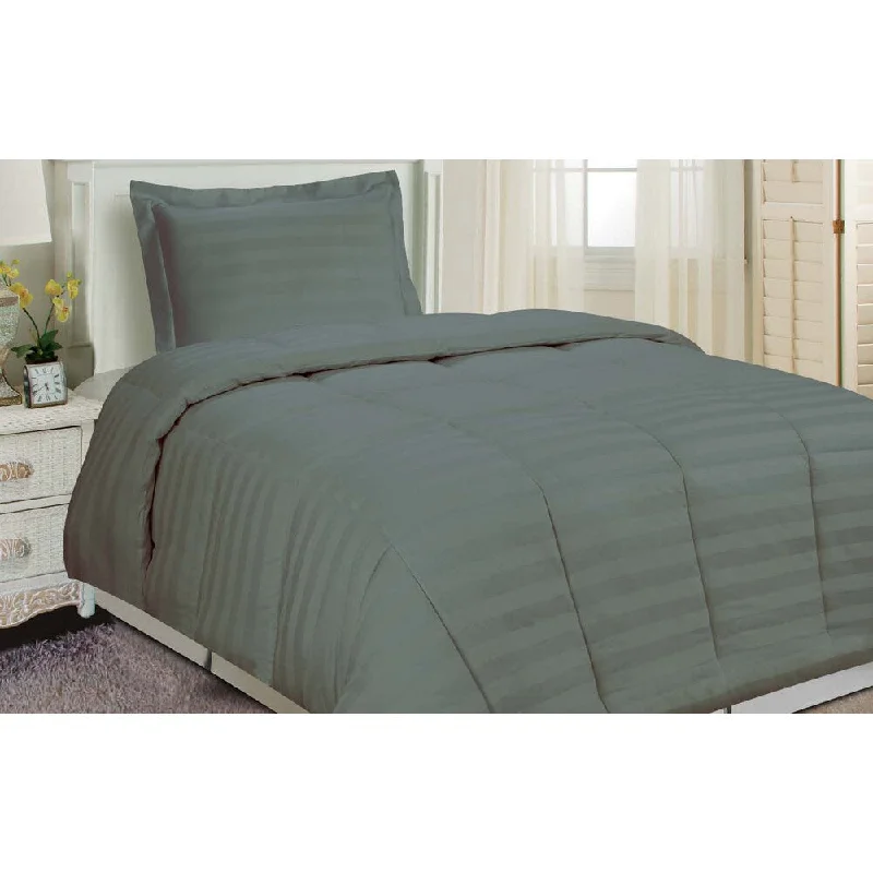 Cotton - filled comforters for a breathable and natural sleep experienceDamask Stripe Comforter Set