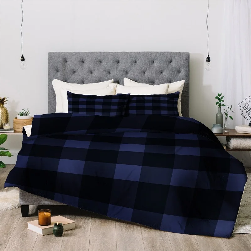 King - size comforters to fit large king - sized beds perfectlyDeny Designs Plaid 3-Piece Comforter Set