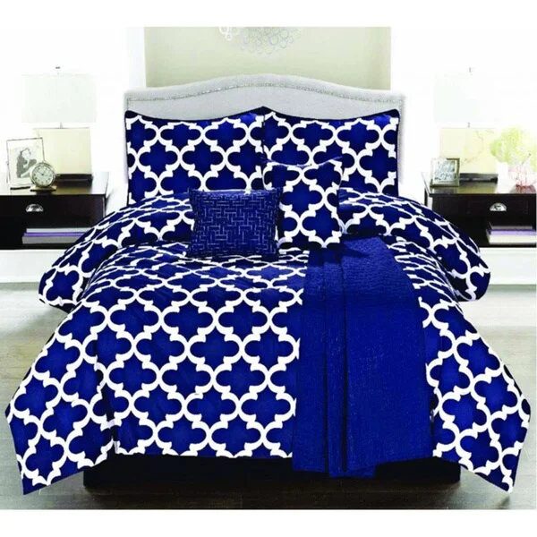 Down - filled comforters for supreme warmth and lightnessGeometric Cameron 6-piece Microfiber Comforter Set