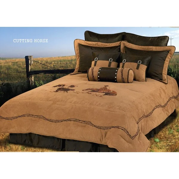 Cotton - filled comforters for a breathable and natural sleep experienceHiEnd Accents Cutter Twin Size Comforter Set