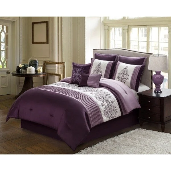 Cotton - filled comforters for a breathable and natural sleep experienceIsabella 8-piece Queen Sized Comforter Set