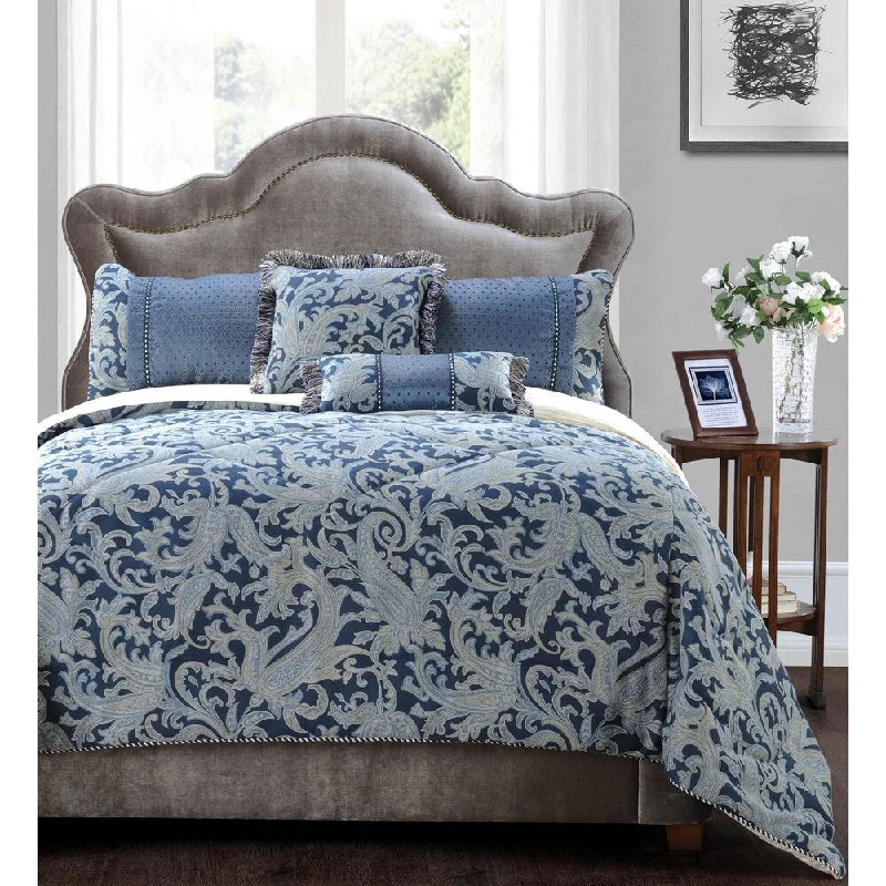 Goose down comforters known for their superior quality and insulationJennifer Taylor Chloe 5 Piece Comforter Set