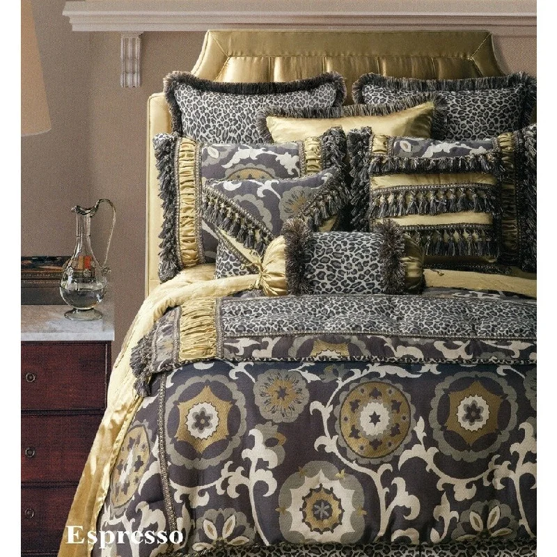 King - size comforters to fit large king - sized beds perfectlyJennifer Taylor Espresso Oversized 10-piece Comforter Set