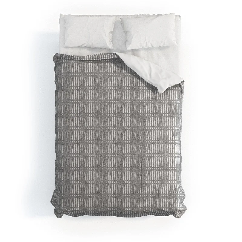 Microfiber - filled comforters that are lightweight and easy to care forLittle Arrow Design Co Mud Cloth Dash Gray Made To Order Full Comforter