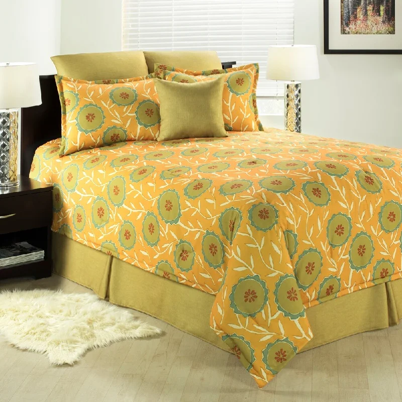 Cotton - filled comforters for a breathable and natural sleep experienceMalta floral comforter set