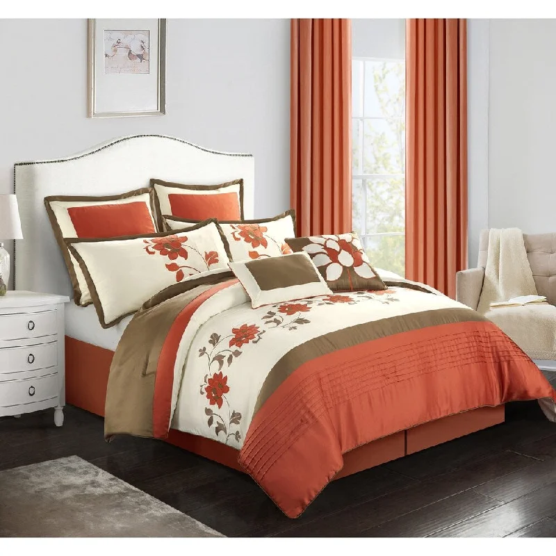 Silk - filled comforters for a luxurious and smooth touchNanshing Lema 8-piece Comforter Set