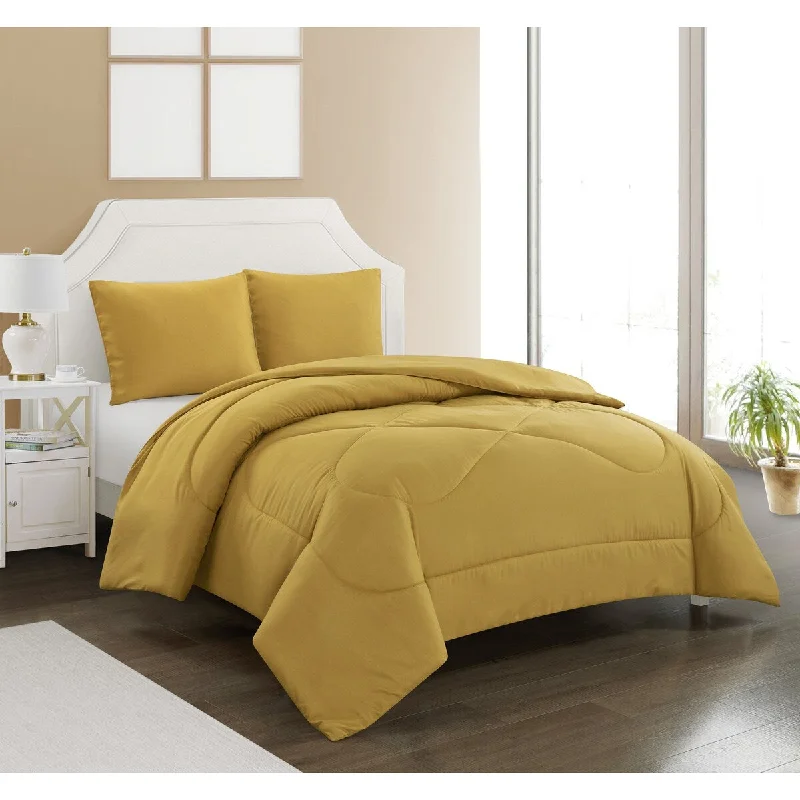 Wool - filled comforters with natural moisture - wicking and temperature - regulating featuresNanshing Milly 3-Piece Solid Color Comforter Set