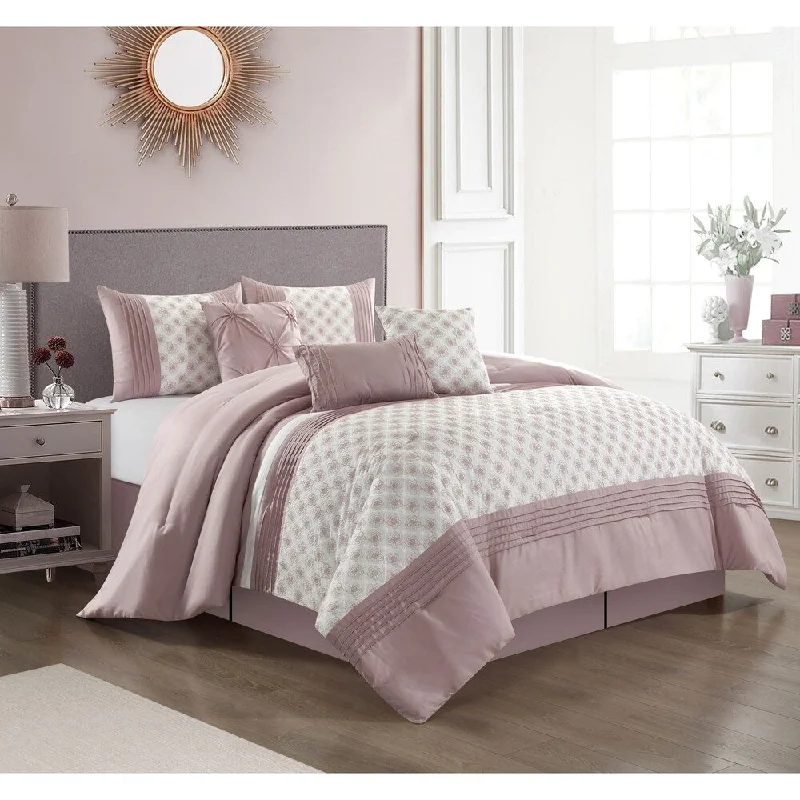 Wool - filled comforters with natural moisture - wicking and temperature - regulating featuresNanshing Zoey 7-Piece Floral Comforter Set