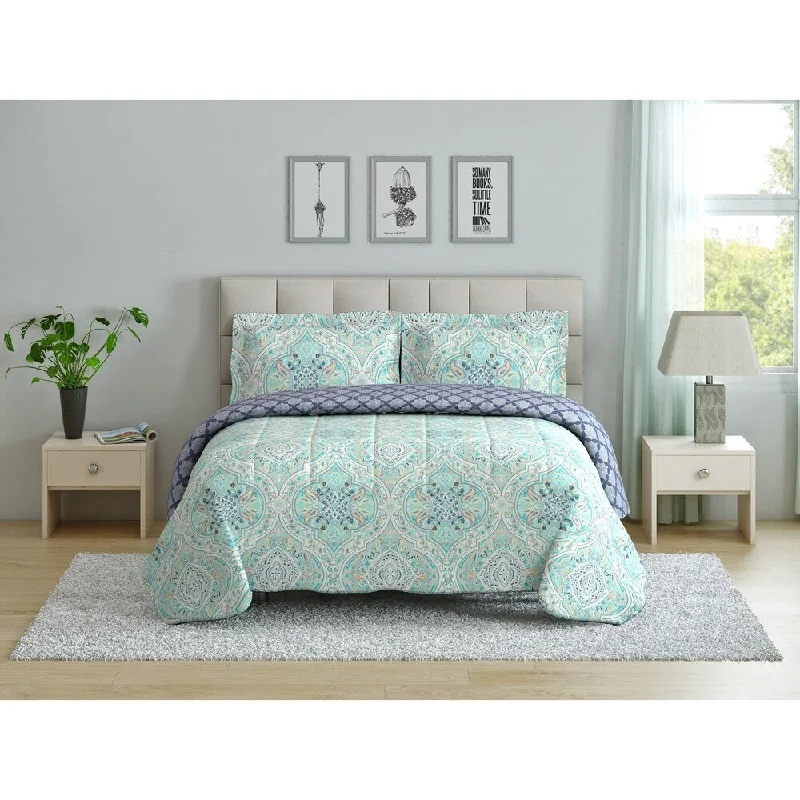 Duck down comforters with a softer feel and good warmth retentionPeach & Oak Comforter Set - Hannah Ogee