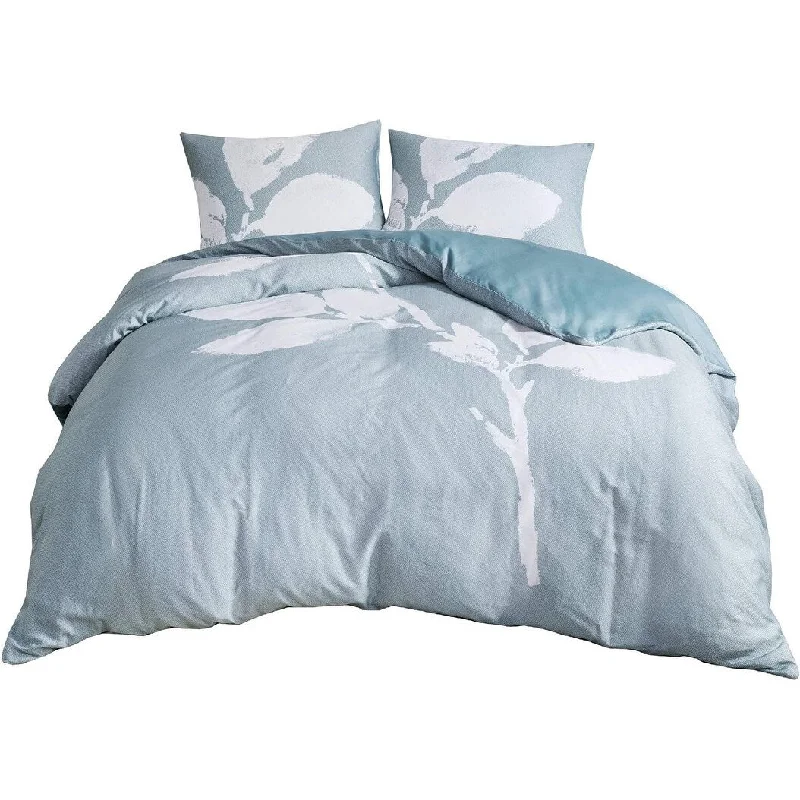 Bamboo - fiber - filled comforters with antibacterial and breathable qualitiesSet of 3 Cotton Sateen Duvet Bedding