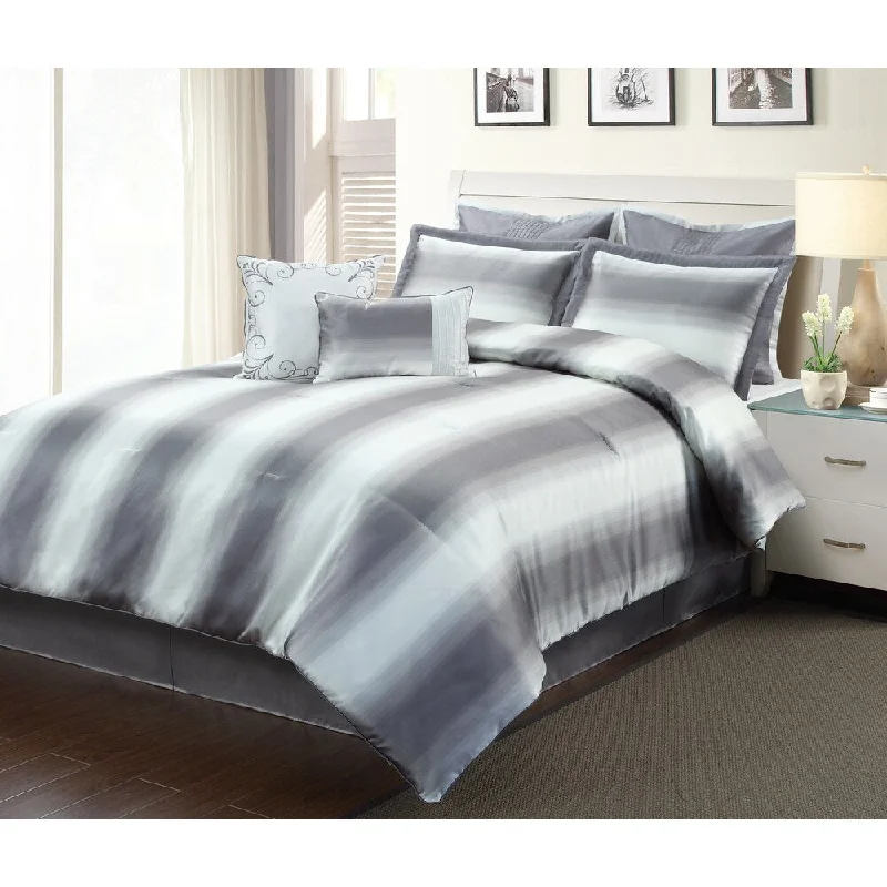 Goose down comforters known for their superior quality and insulationStassi Colorful 8-piece Comforter Set