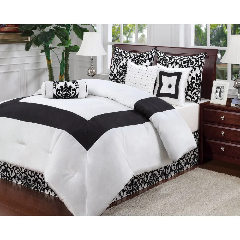 Queen - size comforters for standard queen - sized mattressesWhitney 7-piece Comforter Set